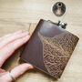 Personalised Mulberry Leaf Hip Flask, thumbnail 1 of 4