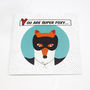 'Super Foxy' Valentine's Card, thumbnail 2 of 2