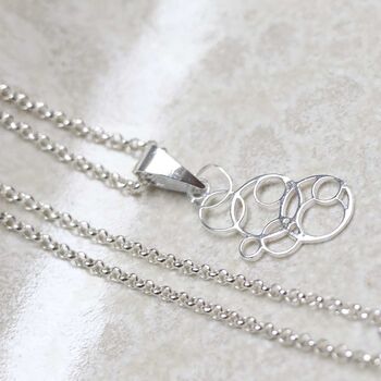 Sterling Silver Bubbles Necklace, 3 of 9