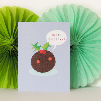 Mini Christmas Pudding Card, 3 of 5