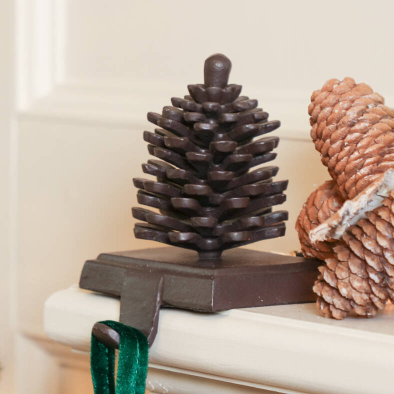 Cast Iron Reindeer Christmas Stocking Holder By Dibor