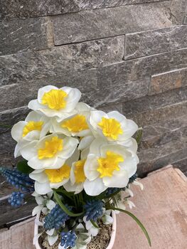 Spring Faux Silk Flower Arrangement Mothers Day Gift, 2 of 5