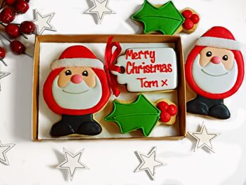 Personalised Father Christmas Cookie Letterbox Gift, 2 of 4