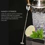 Luxury Silver Cocktail Shaker, Jigger And Stirrer Set, Glass Cocktail Shaker Set, Cocktail Mixing Set, thumbnail 5 of 8