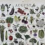 2025 Calendar UK Seasonal Fruit And Vegetable Calendar, thumbnail 5 of 12