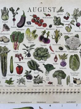 2025 Calendar UK Seasonal Fruit And Vegetable Calendar, 5 of 12