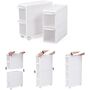 Four Drawer Recess Shelving Unit Stand Utility Trolley, thumbnail 4 of 7
