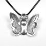 Sterling Silver Butterfly Necklace, thumbnail 5 of 6