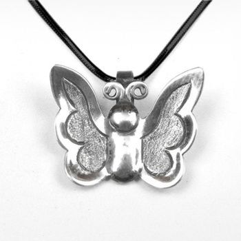 Sterling Silver Butterfly Necklace, 5 of 6