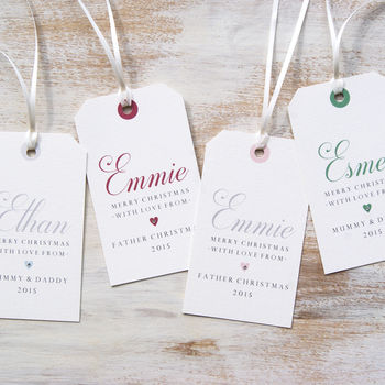 Classic Personalised Christmas Gift Tag, 5 of 5