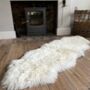 Double Sheepskin Rug In Various Colours, thumbnail 3 of 4