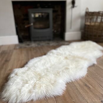 Double Sheepskin Rug In Various Colours, 3 of 4