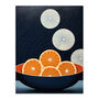 Citrus Circles Abstract Oranges Kitchen Wall Art Print, thumbnail 6 of 6