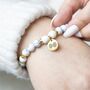 Stress Less Howlite Crystal Essential Oil Bracelet, thumbnail 2 of 4