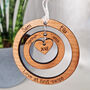 Wooden Couples Personalised Hoop Decoration, thumbnail 3 of 4
