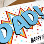 Personalised Father's Day Card, Comic Book Style, thumbnail 3 of 4