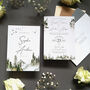 Misty Forest Wedding Invitations Sample, thumbnail 8 of 11