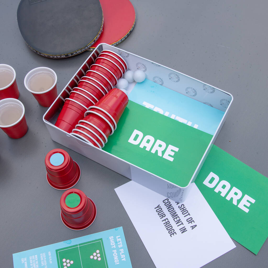 Personalised Shot Pong Drinking Game Gift Set By Proper Goose