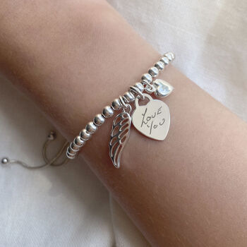 Sterling Silver Handwriting Memorial Bracelet, 4 of 10