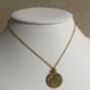 18 K Gold Pated Moon And Star Vintage Necklace, thumbnail 4 of 5
