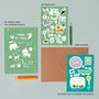 Jungle Birthday Card With Stickers, thumbnail 2 of 4