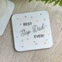 Scattered Star Best Step Dad Ever Coaster, thumbnail 1 of 2
