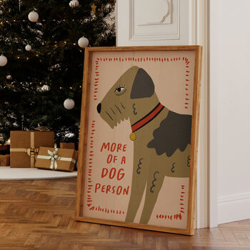 More Of A Dog Person Illustrated Dog Print, 10 of 10