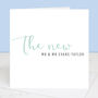 Personalised 'The New' Calligraphy Wedding Card, thumbnail 2 of 5