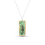 Emerald Reef Small Drop Sterling Silver Pendant, thumbnail 1 of 9