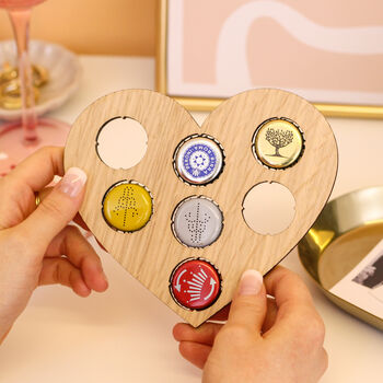 Personalised Heart Cap Collector Coaster, 4 of 9