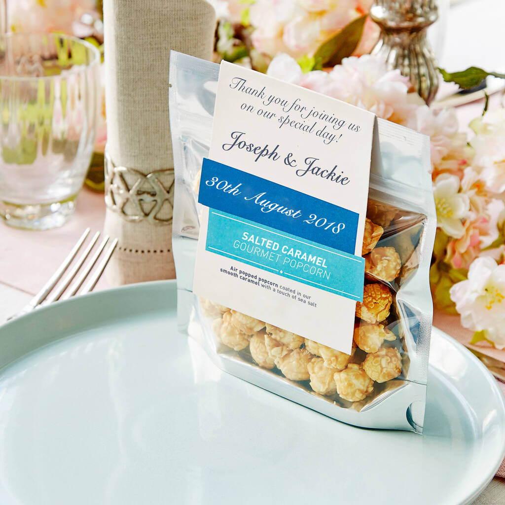 Personalised Popcorn Wedding Favours X20, 1 of 4