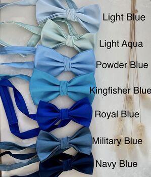 30 Colours Personalised Child Bow Tie Wedding Page Boy, 10 of 11
