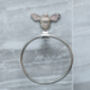 Brass Bee Bathroom Towel Ring With Bee, thumbnail 2 of 6