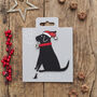 Black Labrador Dog Christmas Decoration Personalisation Available, thumbnail 2 of 5