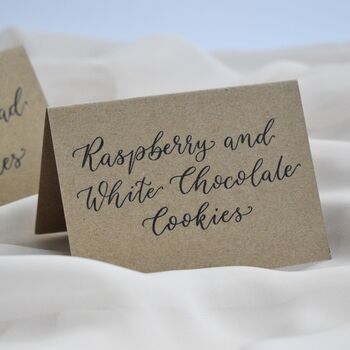 Calligraphy Wedding Buffet Food Cards X Five, 6 of 6