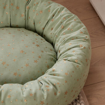 Personalised Mint Star Pet Bed, 8 of 8