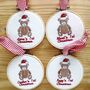 Personalised Baby First Christmas Tree Decoration Gift, thumbnail 3 of 9