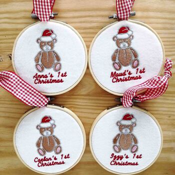 Personalised Baby First Christmas Tree Decoration Gift, 3 of 9