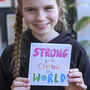 Strong Girls Change The World Card, thumbnail 1 of 4