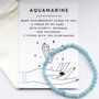 Aquamarine Crystal Bracelet – Calm And Serenity, thumbnail 3 of 4