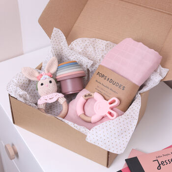 Personalised Pink Baby Gift Box, 5 of 7