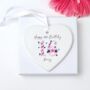 16th Birthday Heart Shaped Ceramic Keepsake Gift, thumbnail 1 of 4
