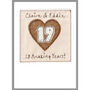Personalised 8th Or 19th Bronze Anniversary Card, thumbnail 2 of 9