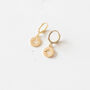 North Star Huggie Hoop Earrings, thumbnail 2 of 11