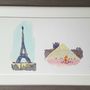 Paris Skyline Illustration Limited Edition Giclee Print, thumbnail 2 of 7