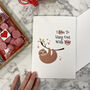 I Love To Hang With You Funny Valentine's Card, thumbnail 3 of 7