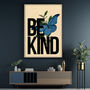 Be Kind Vintage Inspired Papillion Typography Poster, thumbnail 1 of 9