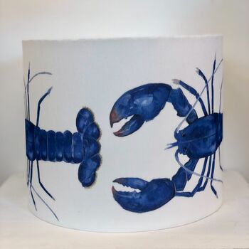 Blue Lobster Cornwall Handmade Shade, 3 of 4