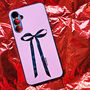Black Ribbon Personalised Phone Case, thumbnail 3 of 5