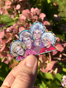 Golden Girls Holographic Sticker, Retro Fan Art Sticker, 3 of 6